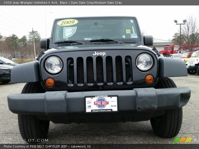 Black / Dark Slate Gray/Medium Slate Gray 2009 Jeep Wrangler Unlimited X 4x4