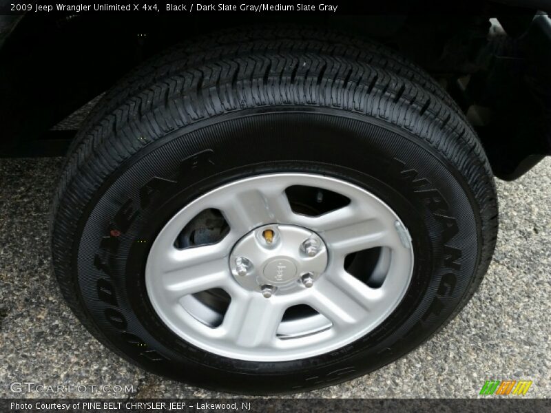 Black / Dark Slate Gray/Medium Slate Gray 2009 Jeep Wrangler Unlimited X 4x4
