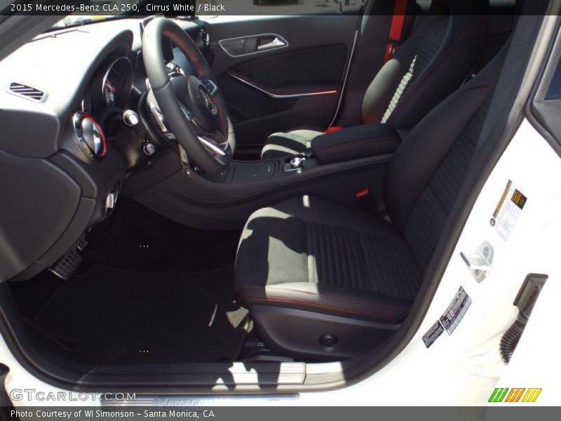 Cirrus White / Black 2015 Mercedes-Benz CLA 250