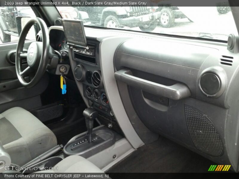 Black / Dark Slate Gray/Medium Slate Gray 2009 Jeep Wrangler Unlimited X 4x4