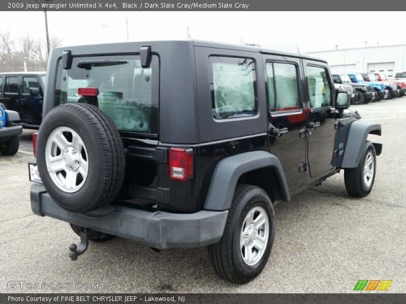 Black / Dark Slate Gray/Medium Slate Gray 2009 Jeep Wrangler Unlimited X 4x4