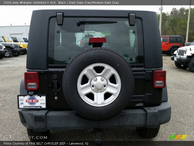 Black / Dark Slate Gray/Medium Slate Gray 2009 Jeep Wrangler Unlimited X 4x4