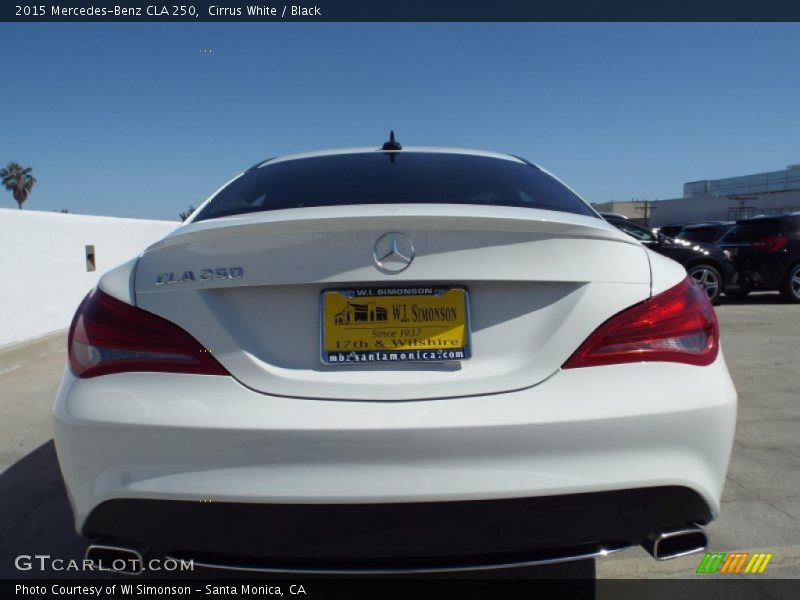 Cirrus White / Black 2015 Mercedes-Benz CLA 250