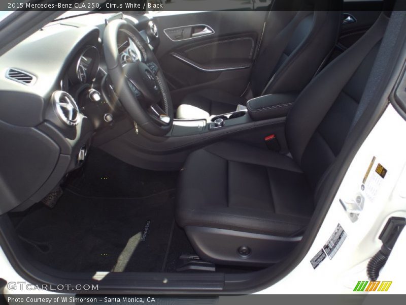 Cirrus White / Black 2015 Mercedes-Benz CLA 250