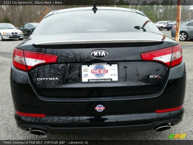 Ebony Black / Black 2013 Kia Optima SX