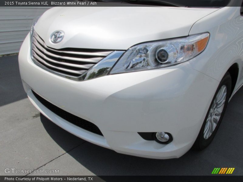 Blizzard White Pearl / Ash 2015 Toyota Sienna XLE