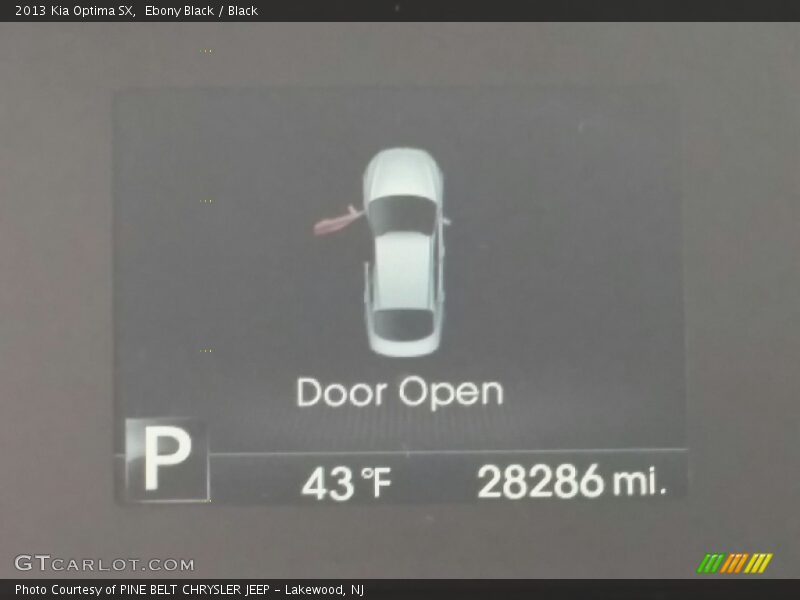 Ebony Black / Black 2013 Kia Optima SX