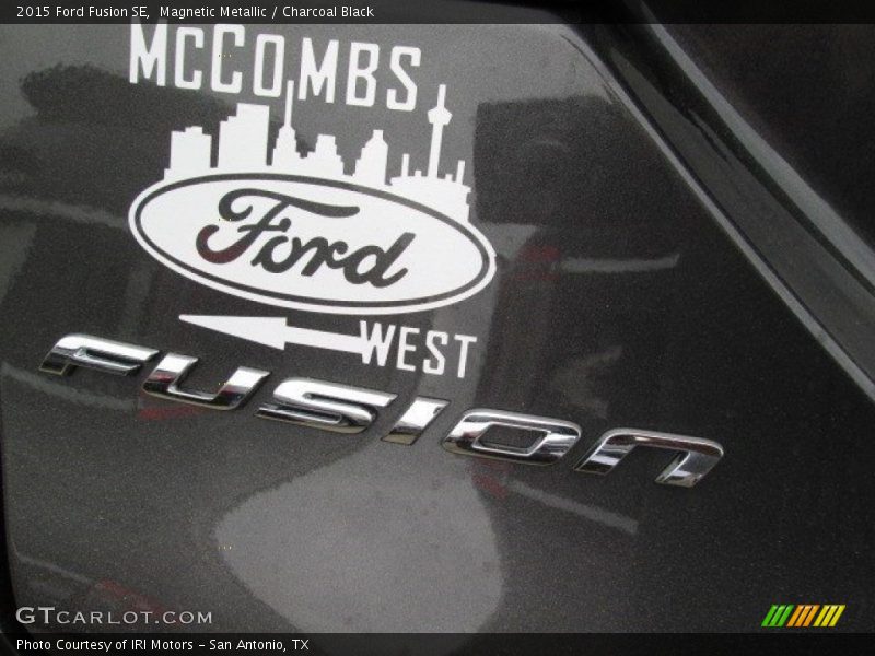 Magnetic Metallic / Charcoal Black 2015 Ford Fusion SE