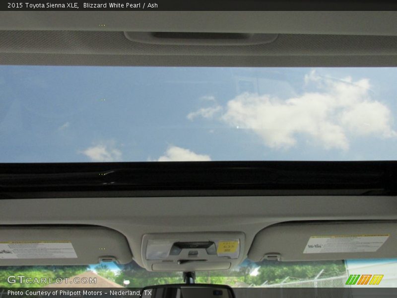 Blizzard White Pearl / Ash 2015 Toyota Sienna XLE