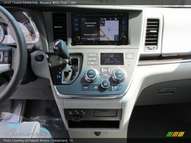 Blizzard White Pearl / Ash 2015 Toyota Sienna XLE