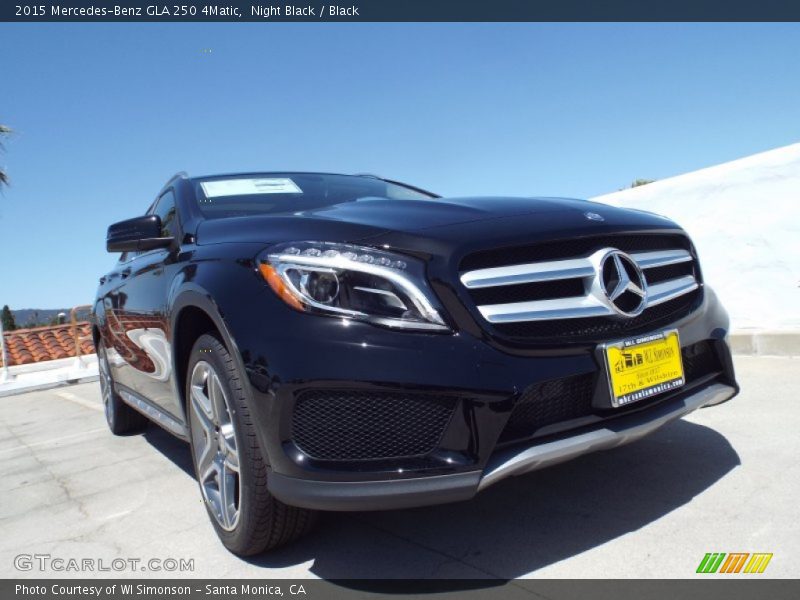 Night Black / Black 2015 Mercedes-Benz GLA 250 4Matic