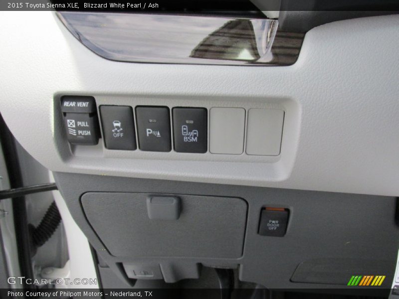 Blizzard White Pearl / Ash 2015 Toyota Sienna XLE