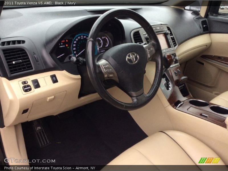 Black / Ivory 2011 Toyota Venza V6 AWD