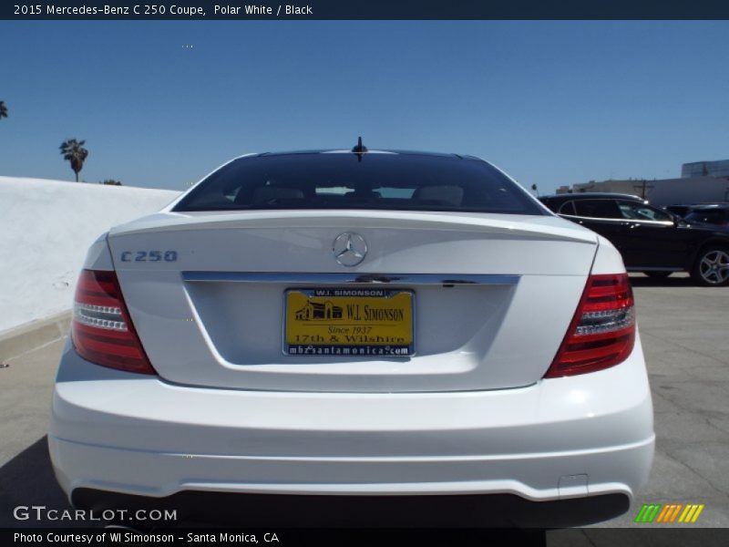 Polar White / Black 2015 Mercedes-Benz C 250 Coupe