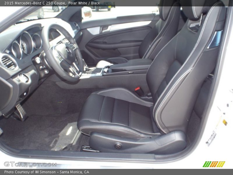 Polar White / Black 2015 Mercedes-Benz C 250 Coupe
