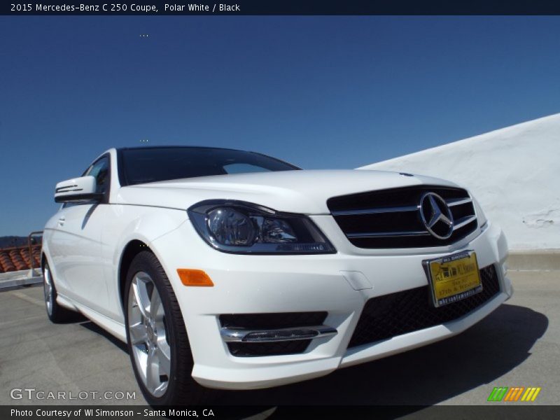 Polar White / Black 2015 Mercedes-Benz C 250 Coupe