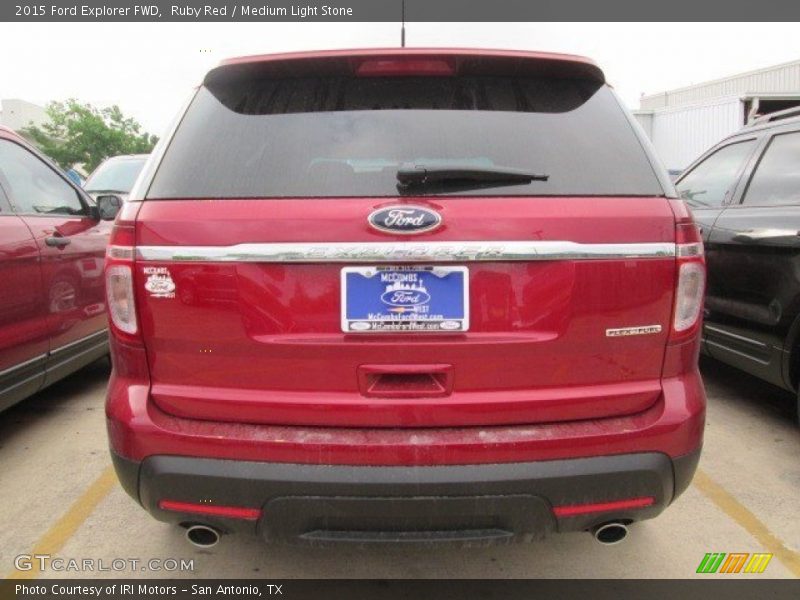 Ruby Red / Medium Light Stone 2015 Ford Explorer FWD