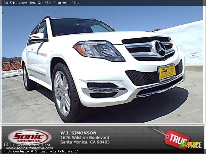 Polar White / Black 2015 Mercedes-Benz GLK 350