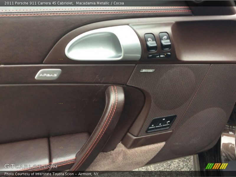 Macadamia Metallic / Cocoa 2011 Porsche 911 Carrera 4S Cabriolet