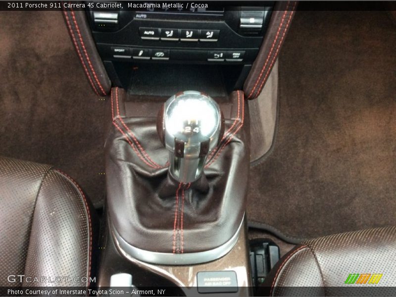Macadamia Metallic / Cocoa 2011 Porsche 911 Carrera 4S Cabriolet