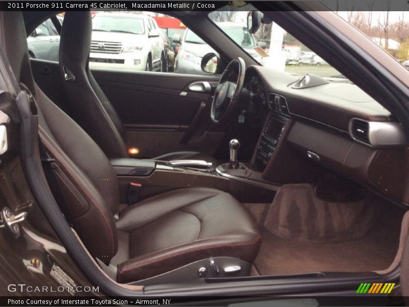 Macadamia Metallic / Cocoa 2011 Porsche 911 Carrera 4S Cabriolet