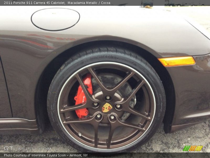 Macadamia Metallic / Cocoa 2011 Porsche 911 Carrera 4S Cabriolet