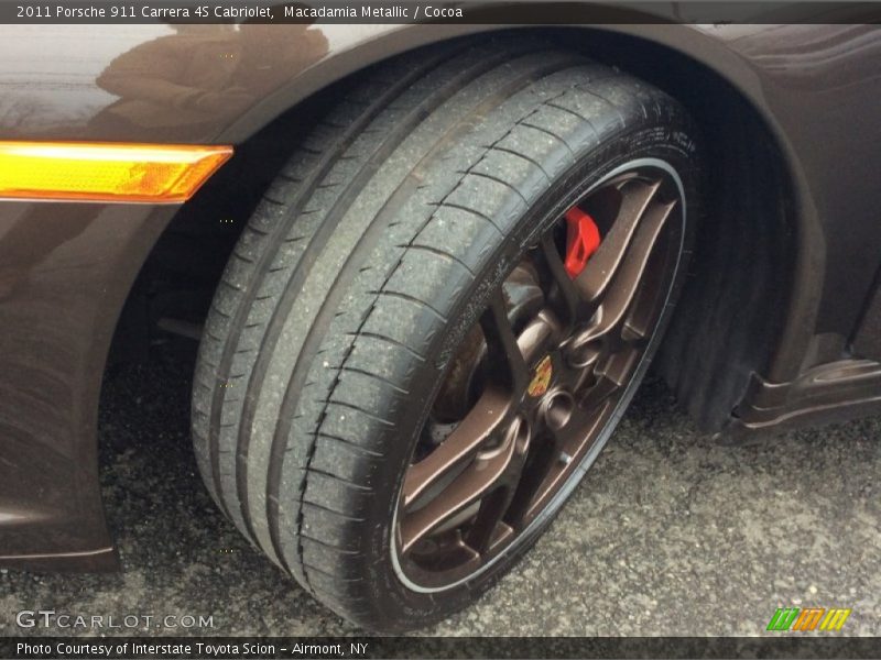Macadamia Metallic / Cocoa 2011 Porsche 911 Carrera 4S Cabriolet