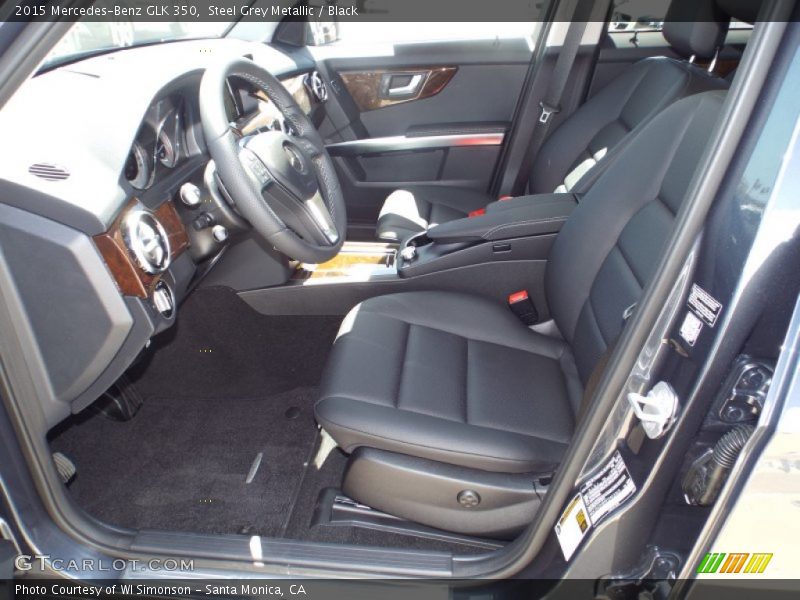 Steel Grey Metallic / Black 2015 Mercedes-Benz GLK 350