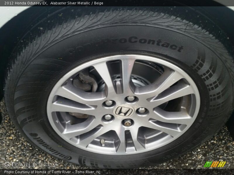 Alabaster Silver Metallic / Beige 2012 Honda Odyssey EX