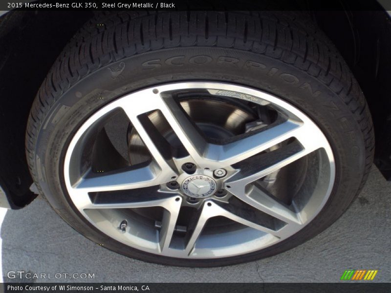 Steel Grey Metallic / Black 2015 Mercedes-Benz GLK 350