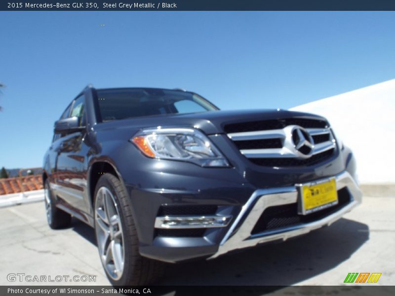 Steel Grey Metallic / Black 2015 Mercedes-Benz GLK 350