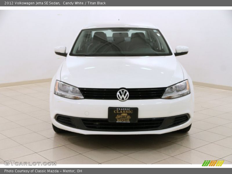 Candy White / Titan Black 2012 Volkswagen Jetta SE Sedan