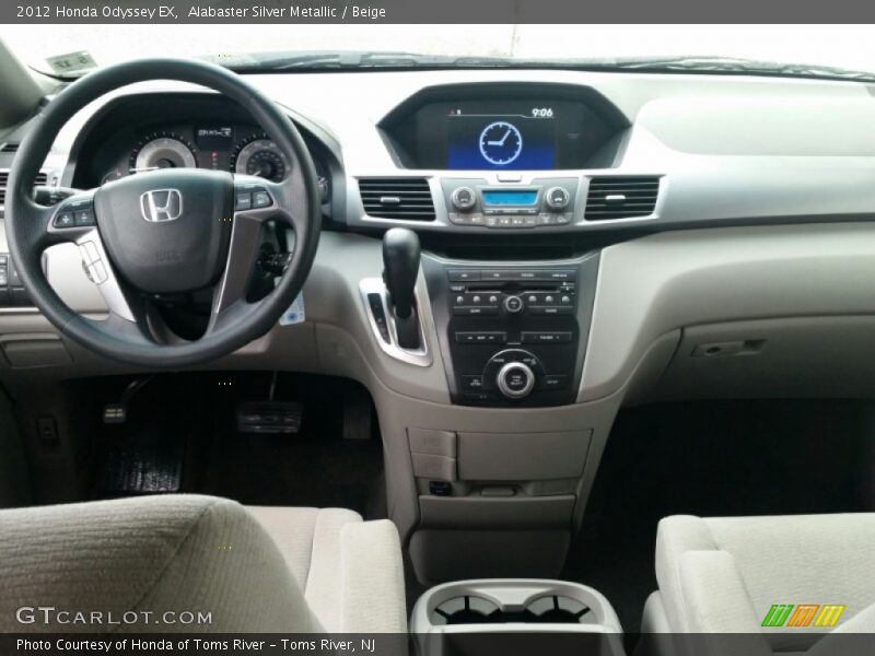 Alabaster Silver Metallic / Beige 2012 Honda Odyssey EX