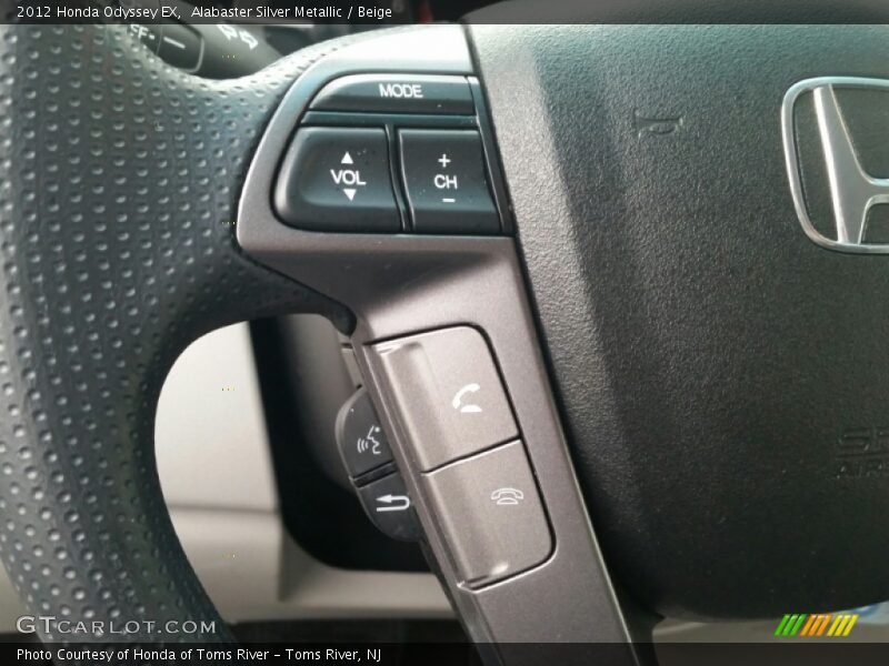 Alabaster Silver Metallic / Beige 2012 Honda Odyssey EX
