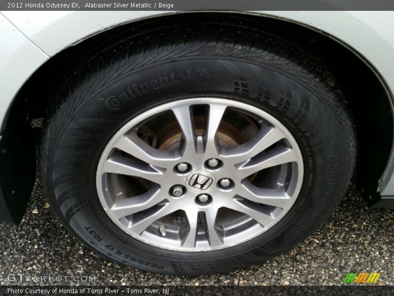 Alabaster Silver Metallic / Beige 2012 Honda Odyssey EX