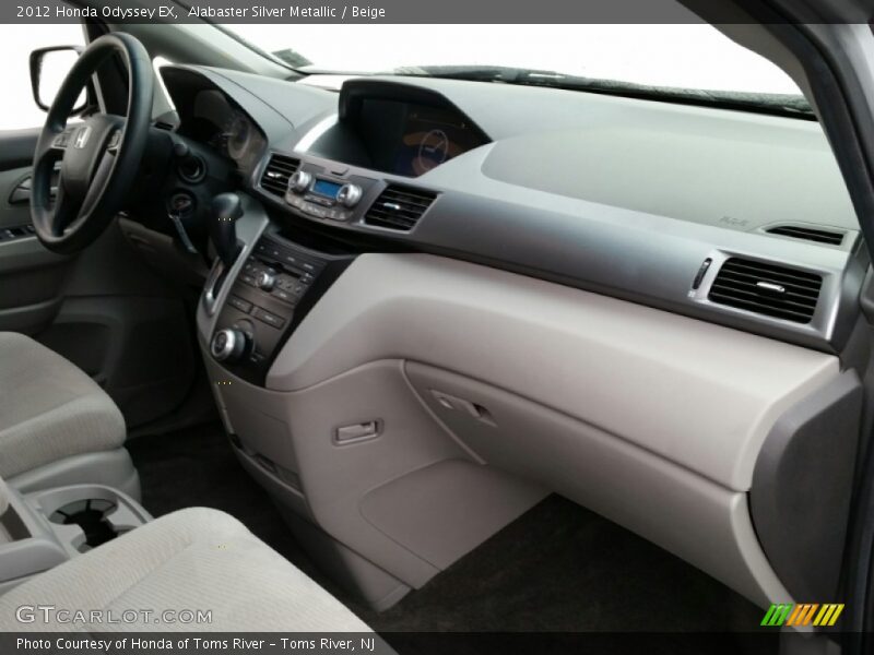 Alabaster Silver Metallic / Beige 2012 Honda Odyssey EX