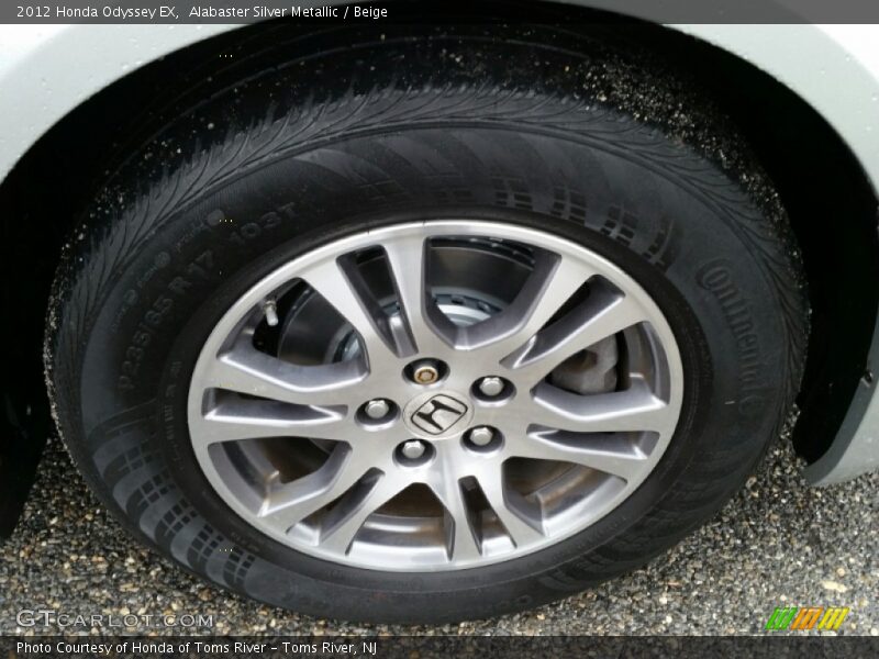 Alabaster Silver Metallic / Beige 2012 Honda Odyssey EX