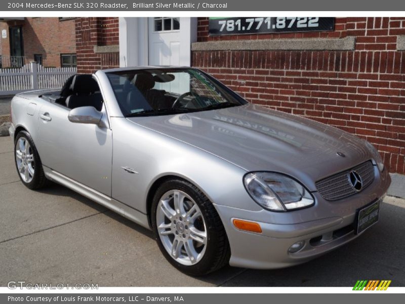 Brilliant Silver Metallic / Charcoal 2004 Mercedes-Benz SLK 320 Roadster