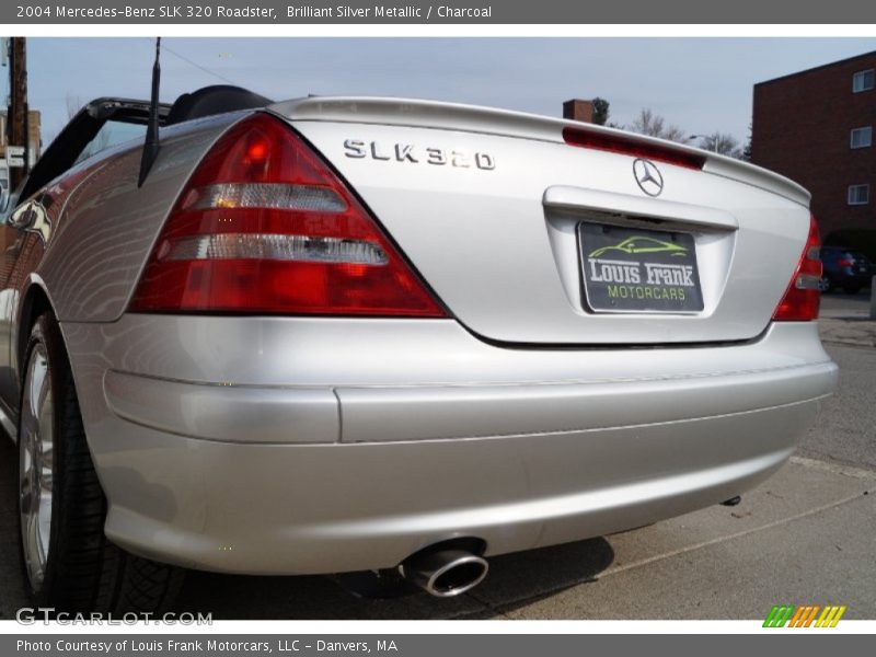 Brilliant Silver Metallic / Charcoal 2004 Mercedes-Benz SLK 320 Roadster