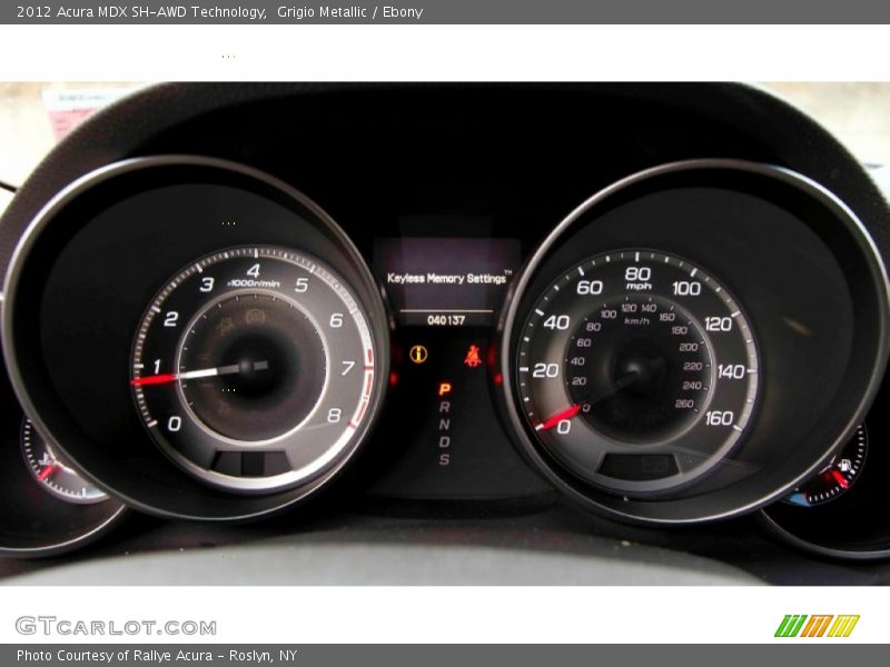 Grigio Metallic / Ebony 2012 Acura MDX SH-AWD Technology