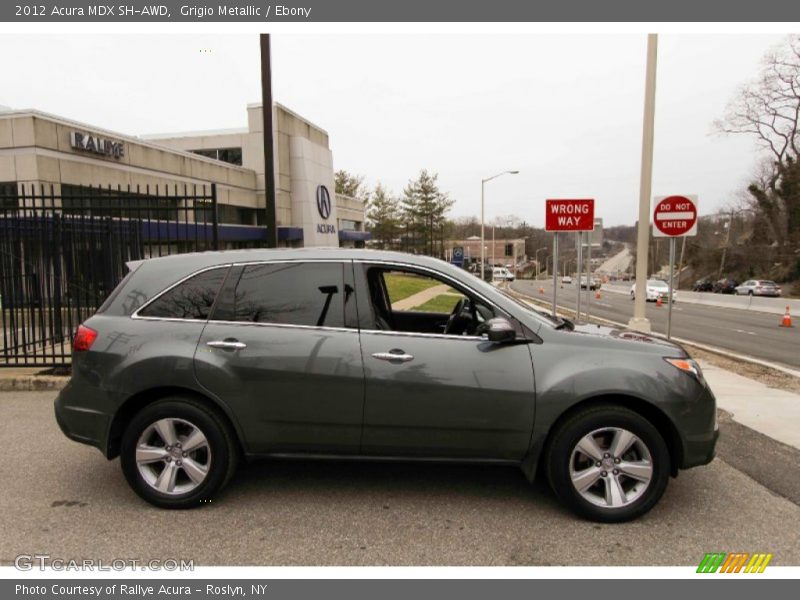 Grigio Metallic / Ebony 2012 Acura MDX SH-AWD