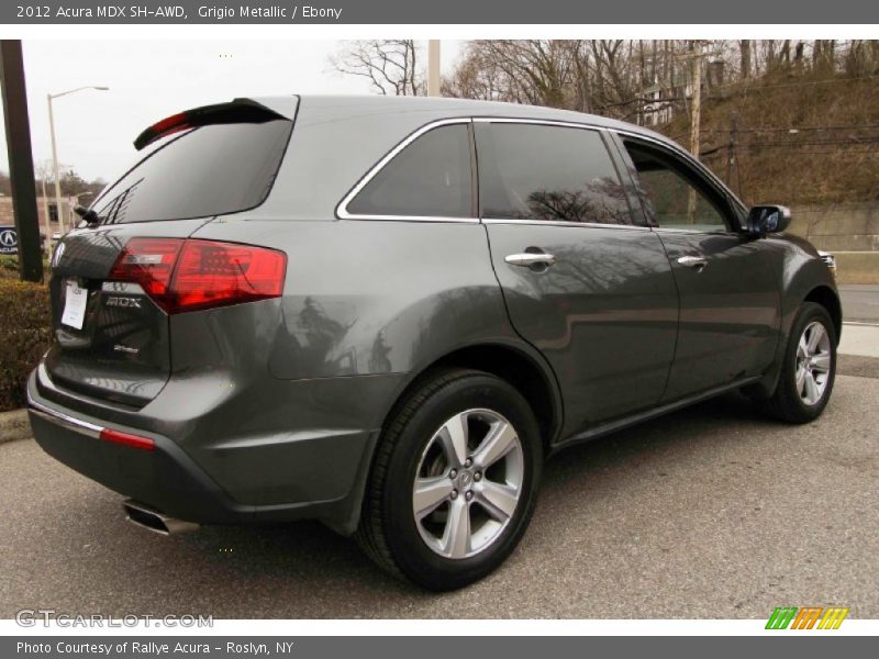 Grigio Metallic / Ebony 2012 Acura MDX SH-AWD