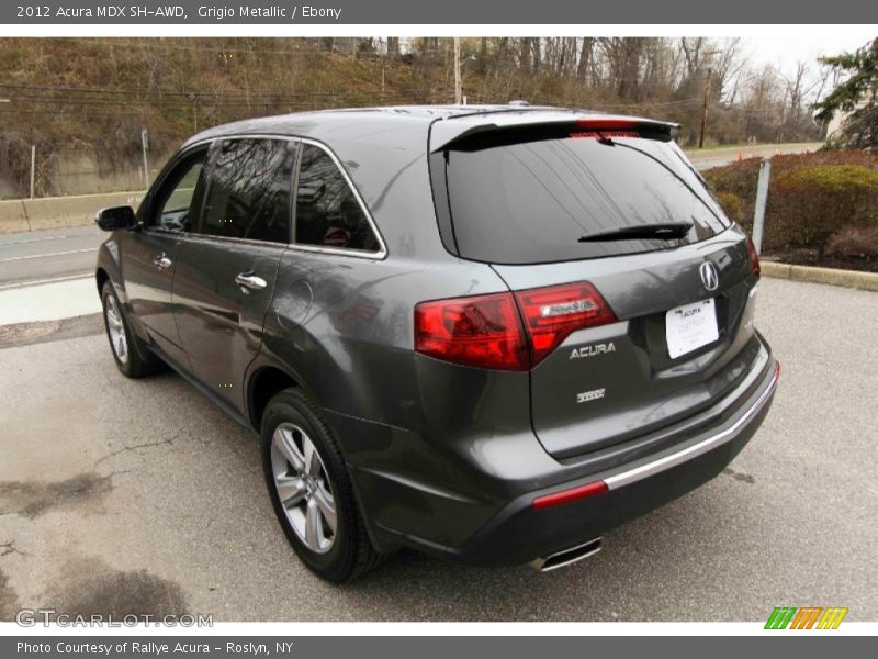 Grigio Metallic / Ebony 2012 Acura MDX SH-AWD