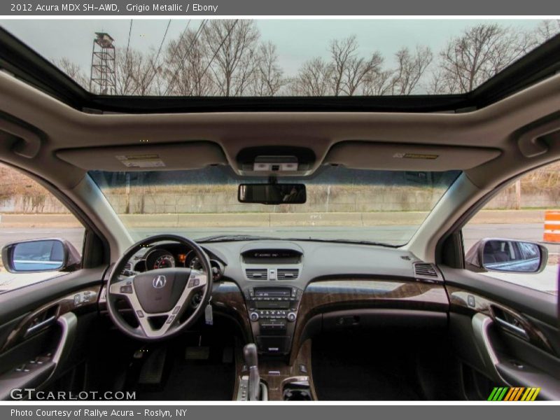 Grigio Metallic / Ebony 2012 Acura MDX SH-AWD