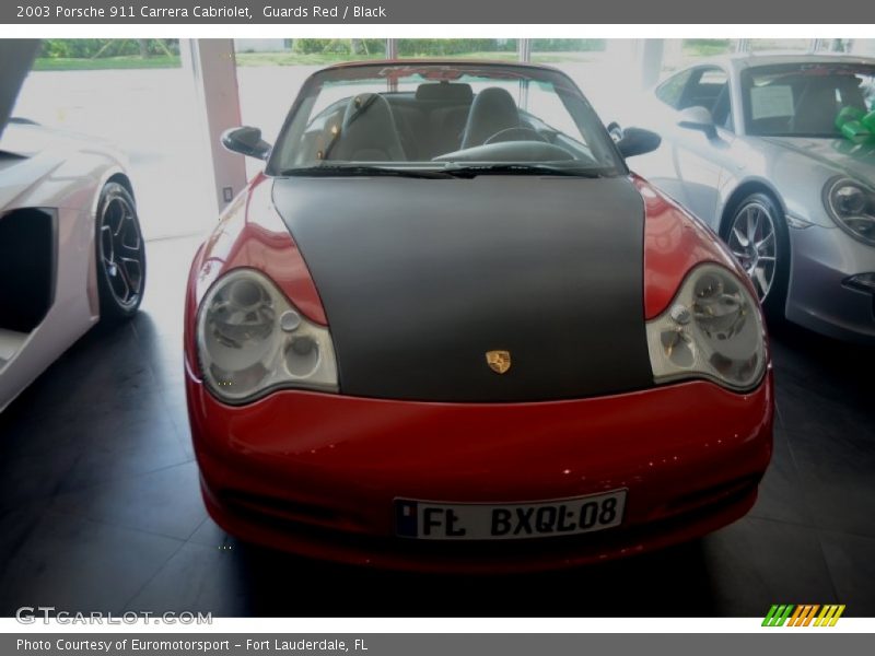 Guards Red / Black 2003 Porsche 911 Carrera Cabriolet