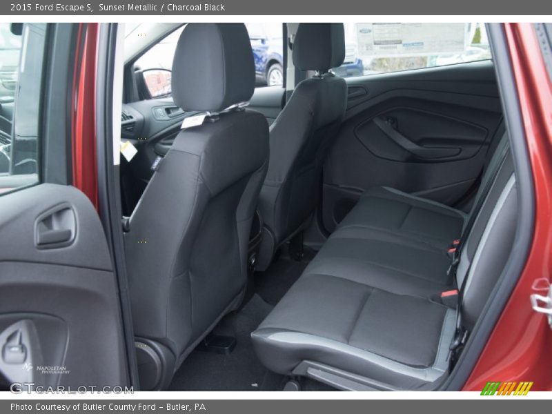Sunset Metallic / Charcoal Black 2015 Ford Escape S