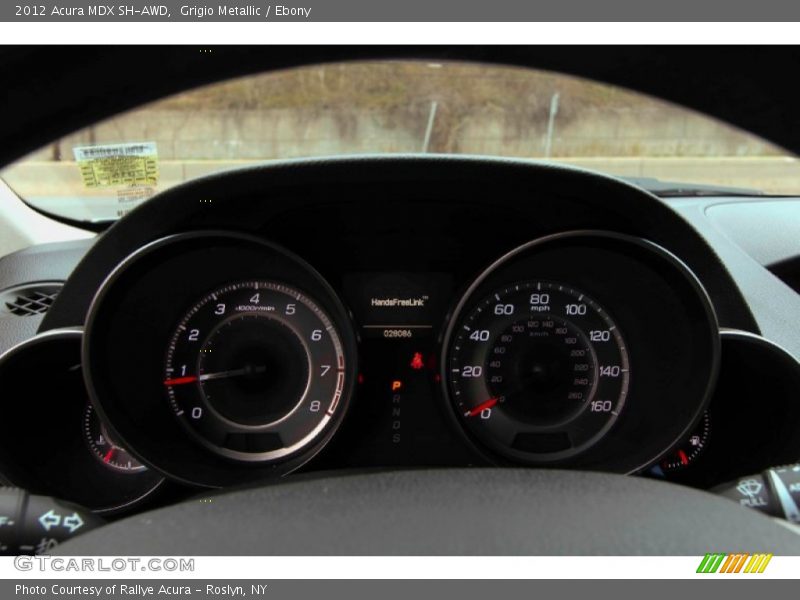 Grigio Metallic / Ebony 2012 Acura MDX SH-AWD