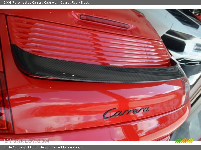 Guards Red / Black 2003 Porsche 911 Carrera Cabriolet