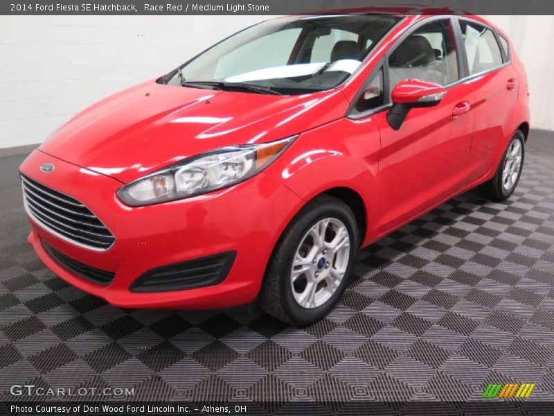 Race Red / Medium Light Stone 2014 Ford Fiesta SE Hatchback