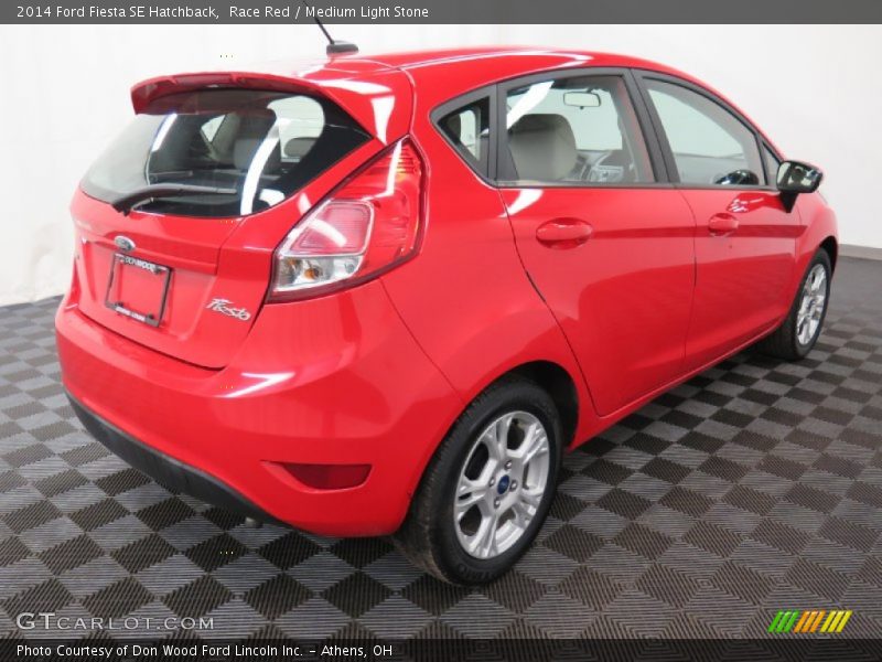 Race Red / Medium Light Stone 2014 Ford Fiesta SE Hatchback